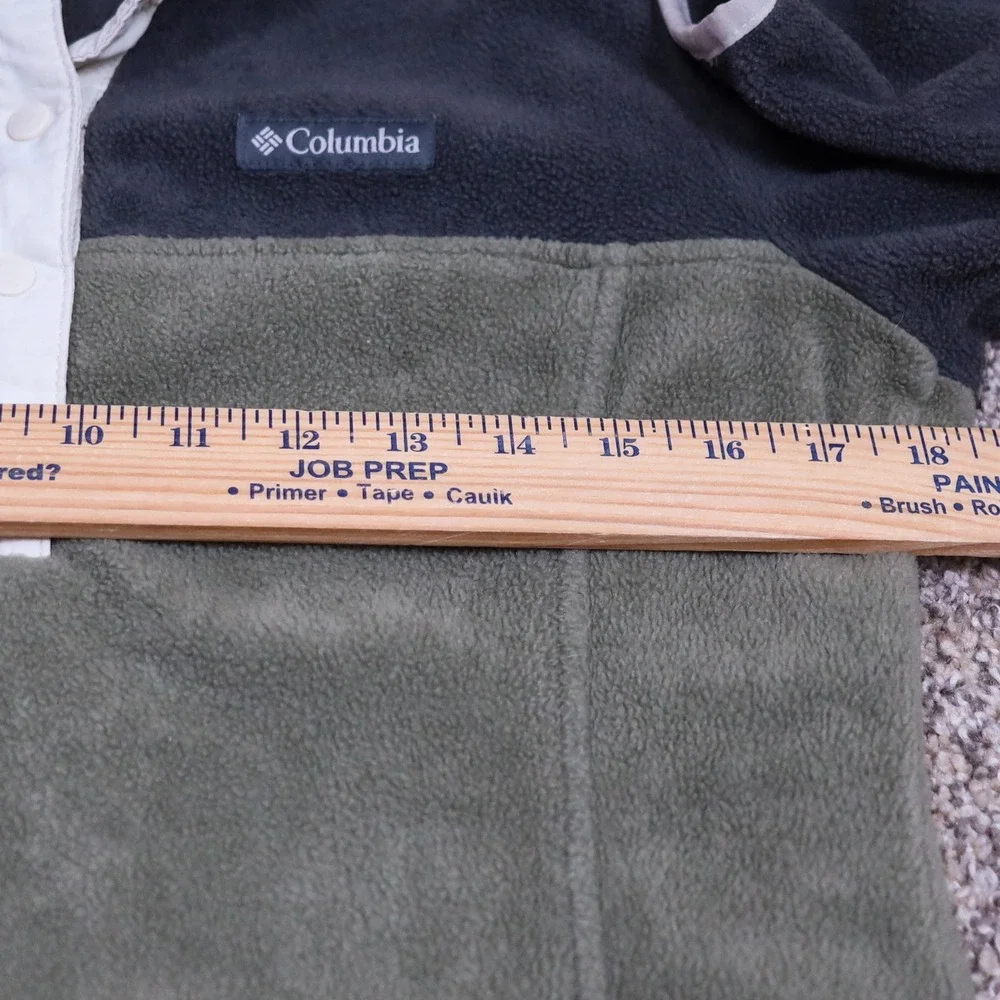 Columbia Benton Springs Snap Fleece Pullover Womens XS‎ Grey Green AL1302